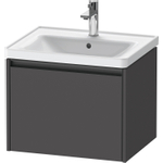 Duravit Ketho 2 wastafelonderbouwkast met 1 lade 58.4x45.5x44cm met greep antraciet grafiet mat SW772991