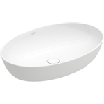 Villeroy & Boch Artis opzetwastafel ovaal 61x41cm zonder overloop wit 1025294