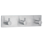 Smedbo Beslagsboden Handdoekhouder - 18x4.5x3cm - zelfklevend - RVS Geborsteld Edelstaal SW10991