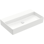 Villeroy & Boch Memento 2.0 wastafel voor handdoekhouders 80x47cm zonder overloop zonder kraangat ceramic+ wit SW336057