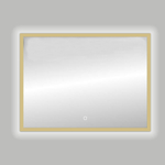 Best Design Nancy Isola LED spiegel 100x80cm aluminium mat goud SW451320