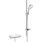 Hansgrohe Ecostat select thermostaat met raindance 150 3jet air unicas 90 wit chroom GA29851