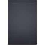 Riho Isola Douchevloer 100x80x3cm Kunstmarmer Leisteen structuur mat antraciet SW412071