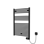 Plieger Elba Electrical elektrische designradiator - 942X500mm - met thermostaat - 500w - mat zwart SW1221760