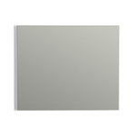 Saniclass Alu spiegel 60x70cm zonder verlichting rechthoek aluminium SW2191