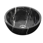 Plieger Round waskom - 38x38x13.6cm - marmer zwart SW536441