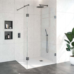 BRAUER Create Complete Profielloze Inloopdouche - 120x30cm - gunmetal geborsteld SW723947