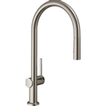 Hansgrohe Talis 1-gr keukenmkr 210 met uitttrekbare vuistdouche rvs-look SW528848