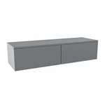 Mondiaz ALAN MODULE Wastafelonderkast - 130x45x30cm - 2 lades - push to open - Plata SW1015507