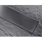 Xenz Soft douchebakafvoer Linear cover mat zwart SW1002382