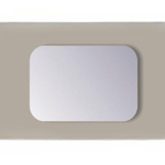 Sanicare Q-mirrors spiegel 100x60x2.5cm rechthoek glas SW643915