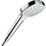 Hansgrohe Croma Select E handdouche Vario 1/2 xØ11cm met rain turbo rain en intense rain regenstraal wit/chroom 0605329