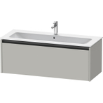 Duravit Ketho 2 wastafelonderbouwkast met 1 lade voor enkele wastafel 121x48x44cm met greep antraciet betongrijs mat SW772643
