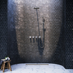 Hotbath Cobber IBS70 Regendoucheset inbouw - 38.5cm wandarm - 20cm ronde hoofddouche - 3 standen handdouche - glijstang - nikkel geborsteld SW678029