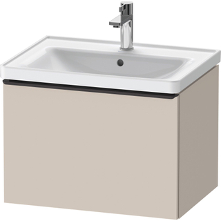 Duravit D-Neo wastafelonderkast 63.4x44x45.2cm 1 lade met softclose Taupe Mat