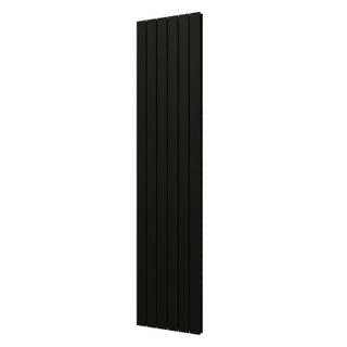 Plieger Cavallino Retto designradiator verticaal dubbel middenaansluiting 2000x450mm 1287W zwart