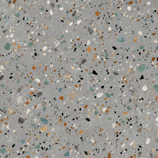 Prissmacer Cerámica Gobi wand- en vloertegel - 60x60cm - 10mm - Vierkant - gerectificeerd - Terrazzo - Grijs mat