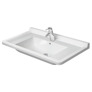 Duravit Philippe Starck 3 meubelwastafel 85x48.5cm met Wondergliss wit