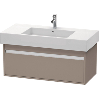 Duravit Ketho Wastafelonderkast 100x45.5x41cm 1 lade Standaard greep met softclose spaanplaat Basalt Mat