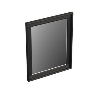 Forzalaqua Reno 2.0 spiegel 40x50cm Rechthoek zonder verlichting met frame Massief Eiken Black oiled