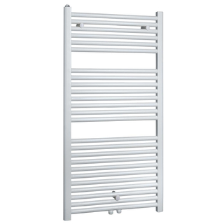 Wiesbaden Elara sierradiator wit 118.5x45cm midden onder aansluiting