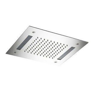 Hotbath Mate inbouwhoofddouche vierkant 30x30cm met LED verlichting en watersensor chroom