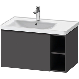 Duravit D-Neo wastafelonderkast 78.4x44x45.2cm 1 lade met softclose Grafiet Mat