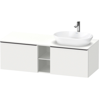 Duravit D-Neo wastafelonderkast 140x45.9x55cm 2 lades wit Mat