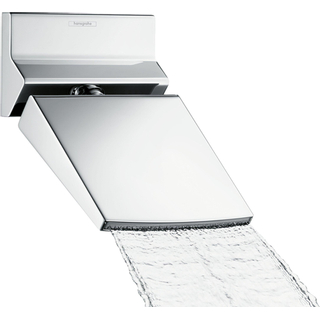 Hansgrohe Raindance Rainfall 150 met 15cm brede RainFlow watervalstraal chroom