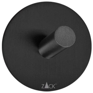 Zack Duplo handdoekhaak 5.5x5.5cm rond zelfklevend Mat Zwart