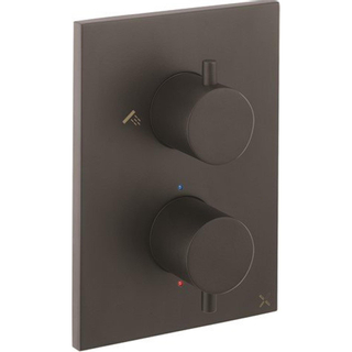 Crosswater MPRO Crossbox Douchekraan Inbouw - thermostatisch - 3 functies - inclusief inbouwdeel - zwart mat