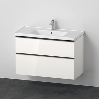 Duravit D-Neo meubelset m. wastafelonderbouwkast m. 2 laden m. softclose 100x20x48cm incl. wastafel wit hoogglans