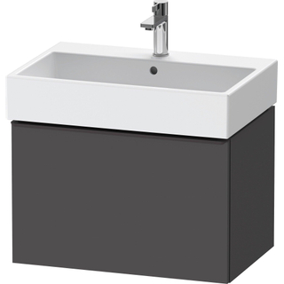 Duravit D-Neo wastafelonderkast 68.4x44x44.2cm 1 lade Grafiet Mat