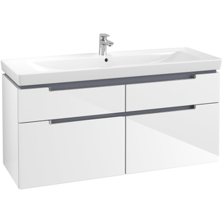 Villeroy & boch Subway 2.0 wastafelonderkast 128.7x59x44.9cm Wit