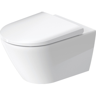 Duravit D-Neo wandtoilet zonder zitting 37x54x40cm Wit Hoogglans