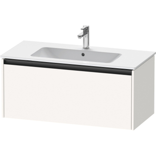 Duravit Ketho 2 wastafelonderbouwkast met 1 lade 101x48x44cm met greep antraciet wit supermat