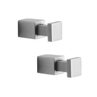 Tiger Haak Square RVS geborsteld (2 stuks) 4.1x1.6x1.6cm