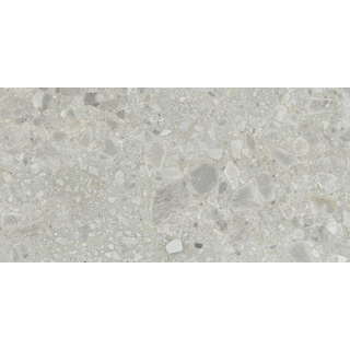 Baldocer Ceramica Nover wand- en vloertegel - 40x80cm - 9.5mm - Rechthoek - gerectificeerd - Terrazzo - Grijs mat