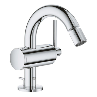 GROHE Atrio 1-gats bidetkraan M-size met afvoerplug chroom