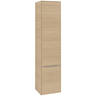 Villeroy & boch Subway 3.0 kast hoog 171x40cm 2 deur 1 schap links nordic oak