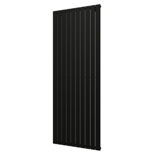 Plieger Cavallino Retto designradiator verticaal enkel middenaansluiting 2000x754mm 1666W mat zwart