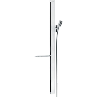 Hansgrohe Unica`E glijstang m. Isiflex`B doucheslang 160cm en casetta`E zeepschaal 90cm wit/chroom