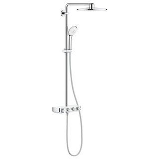 GROHE Euphoria smartcontrol Regendoucheset Opbouw- hoofddouche 31cm - handdouche rond - moon white