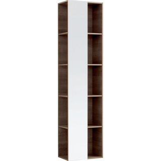 Geberit Citterio hoge kast open met spiegel 160x40x25cm grijs/zwart