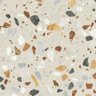 STN Ceramica wand- en vloertegel - 59.5x59.5cm - 9.5mm - gerectificeerd - Terrazzo - Beige