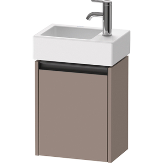 Duravit Ketho 2 wastafelonderbouwkast met 1 deur 36.4x23.8x44cm links, met greep antraciet basalt mat