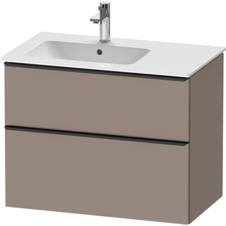 Duravit D-Neo wastafelonderkast 81x62.5x46.2cm 1 lade Basalt Mat