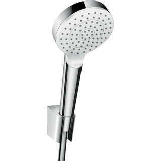 Hansgrohe Crometta 1jet porter doucheset ecosmart met slang 160cm wit chroom