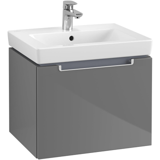 Villeroy & boch Subway 2.0 wastafelonderkast 53.7x42x42.3cm Grijs hoogglans