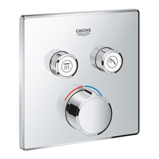 Grohe SmartControl Douchekraan Inbouw - 3 knoppen - vierkant - chroom